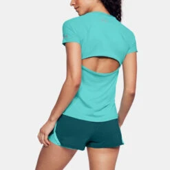 Under Armour Speed To Burn Short Sleeve Top Women's 9 Under Armour Speed To Burn Short Sleeve Top Women's -Wilson Tennis Club Shop 055822 425 2