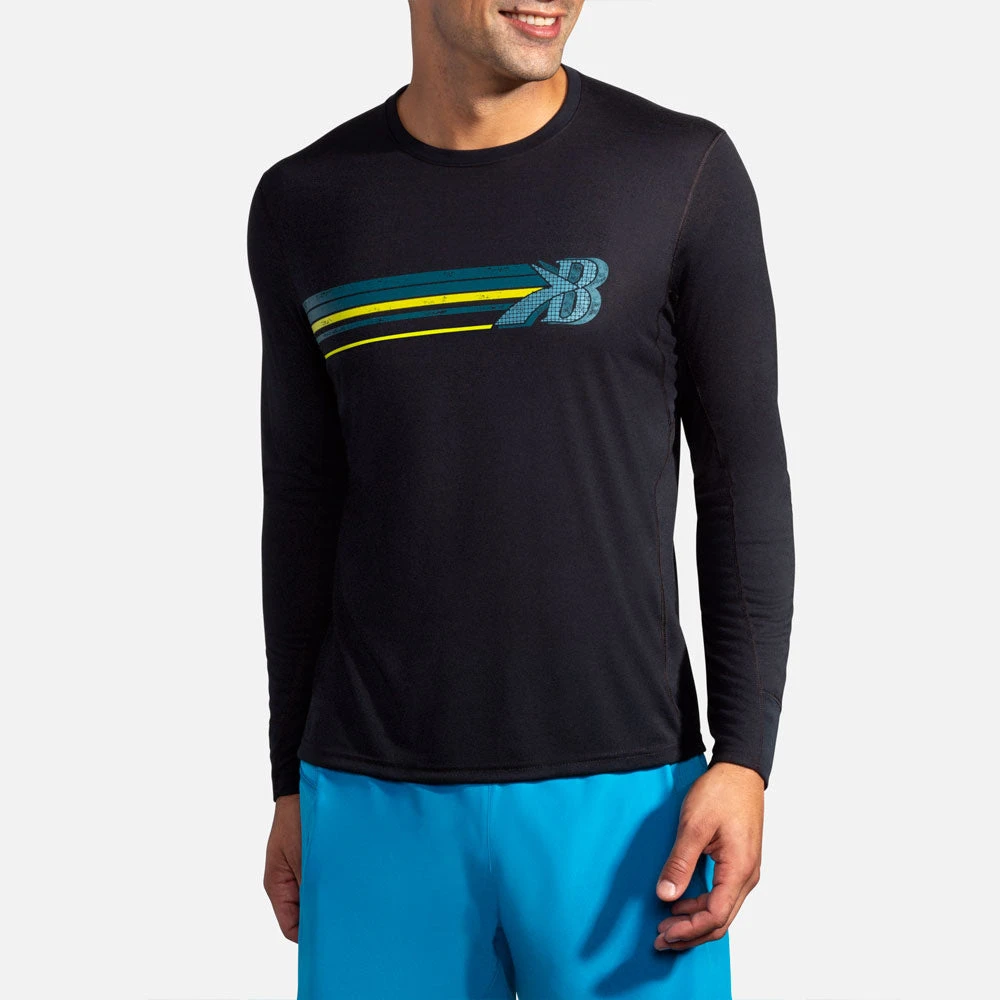 Brooks Distance Graphic Long Sleeve Men's 10 Brooks Distance Graphic Long Sleeve Men's - Image 8