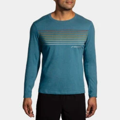 Brooks Distance Long Sleeve 2.0 Men's 14 Brooks Distance Long Sleeve 2.0 Men's -Wilson Tennis Club Shop 057298 420 1
