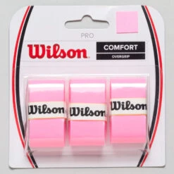 Wilson Pro Overgrip 3 Pack -Wilson Tennis Club Shop 060142 pnk 1