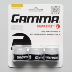 Gamma Supreme Overgrip 3 Pack -Wilson Tennis Club Shop 060143 wht 1