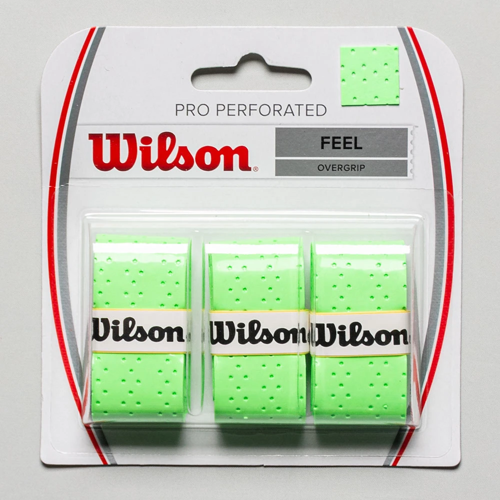 Wilson Pro Overgrip Perforated 3 Pack 3 Wilson Pro Overgrip Perforated 3 Pack