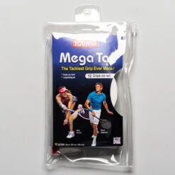 Tourna Mega Tac Overgrips 10 Pack 7 Tourna Mega Tac Overgrips 10 Pack -Wilson Tennis Club Shop 060555 wht 1