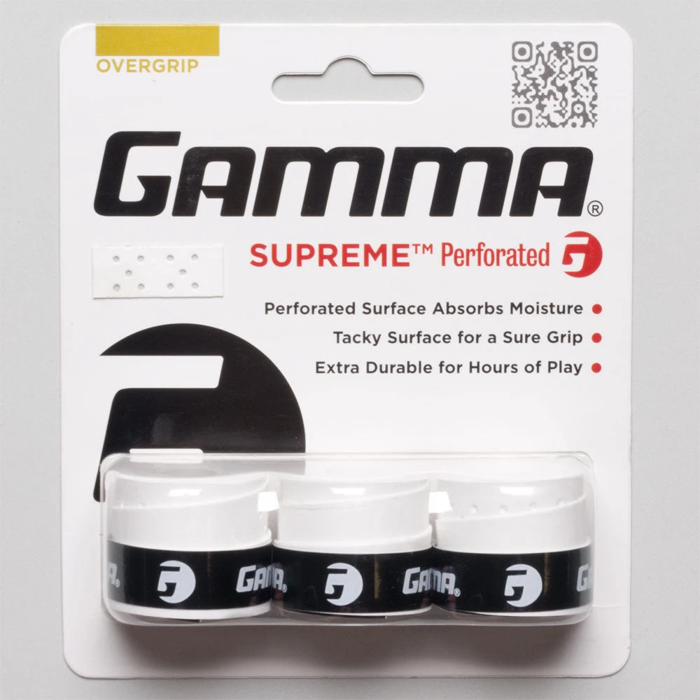 Gamma Supreme Perforated Overgrip 3 Pack 4 Gamma Supreme Perforated Overgrip 3 Pack - Image 2