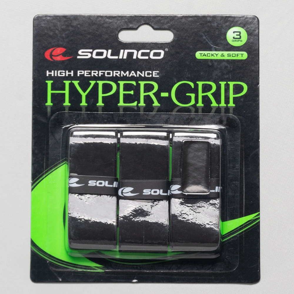 Solinco Hyper-Grip Overgrip 3 Pack 3 Solinco Hyper-Grip Overgrip 3 Pack
