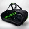 Solinco Tour 15-Pack Racquet Bag Black/Neon Green -Wilson Tennis Club Shop 073227 1