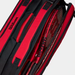 Wilson Super Tour 9 Pack Clash V2 Black/Red 8 Wilson Super Tour 9 Pack Clash V2 Black/Red -Wilson Tennis Club Shop 073310 3