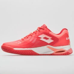 Lotto Mirage 100 Speed Women's Red Fluo/All White/Vivid Rose -Wilson Tennis Club Shop 116003 1