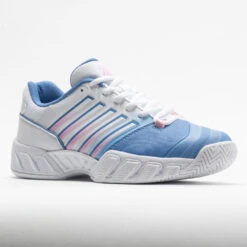 K-Swiss Bigshot Light 4 Women's Silver Lake Blue/White/Orchid Pink -Wilson Tennis Club Shop 116676 5