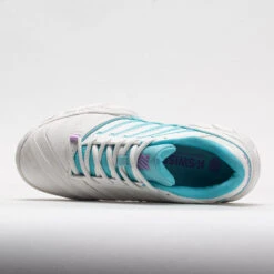 K-Swiss Bigshot Light 4 Women's Brilliant WhiteAngel Blue/Sheer Lilac -Wilson Tennis Club Shop 116921 2