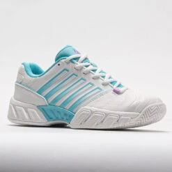 K-Swiss Bigshot Light 4 Women's Brilliant WhiteAngel Blue/Sheer Lilac -Wilson Tennis Club Shop 116921 5