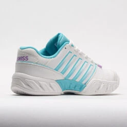 K-Swiss Bigshot Light 4 Women's Brilliant WhiteAngel Blue/Sheer Lilac -Wilson Tennis Club Shop 116921 6