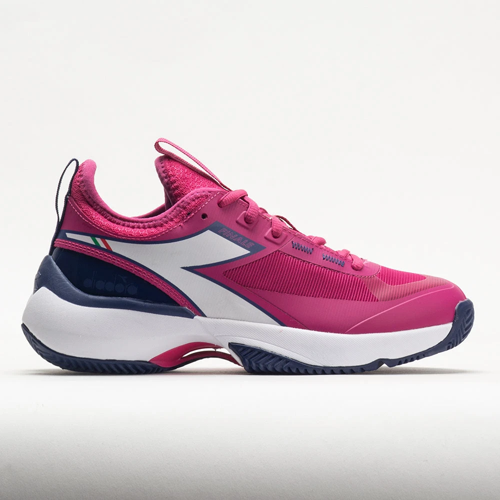 Diadora Finale Clay Women's Pink Yarrow/White/Blueprint 3 Diadora Finale Clay Women's Pink Yarrow/White/Blueprint
