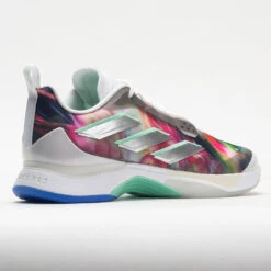 Adidas AvaCourt Women's White/Silver Metallic/Pulse Mint -Wilson Tennis Club Shop 117045 6