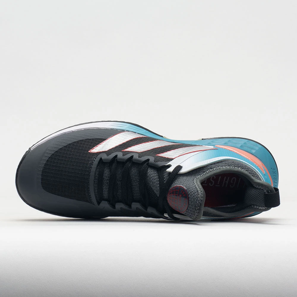 Adidas Adizero Ubersonic 4 Women's Grey/Silver Metallic/Better Scarlet 5 Adidas Adizero Ubersonic 4 Women's Grey/Silver Metallic/Better Scarlet - Image 3