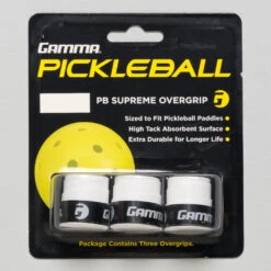Gamma Pickleball Supreme Overgrip 8 Gamma Pickleball Supreme Overgrip -Wilson Tennis Club Shop 360049 wht 1