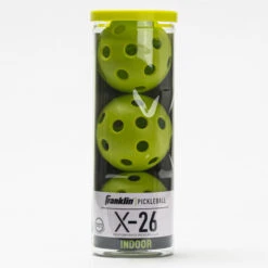 Franklin X-26 Indoor Pickleball 3 Pack Tube 8 Franklin X-26 Indoor Pickleball 3 Pack Tube -Wilson Tennis Club Shop 360332 opt 1