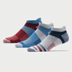 Saucony Inferno No Show Tab Socks 3 Pack -Wilson Tennis Club Shop 650965 465 1