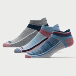 Saucony Inferno Ultralight No Show Socks 3 Pack -Wilson Tennis Club Shop 651194 458 2