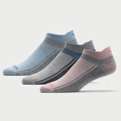 Saucony Inferno Ultralight No Show Socks 3 Pack -Wilson Tennis Club Shop 651194 680 1