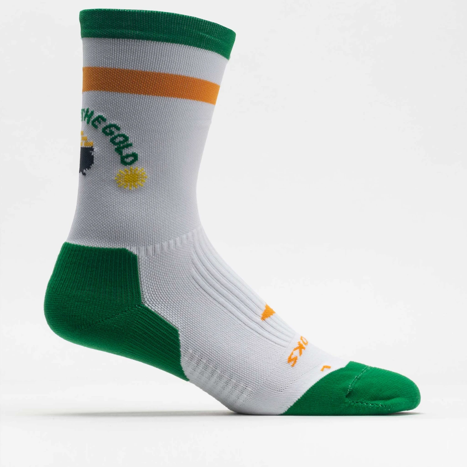 Brooks Run Lucky Ghost Crew Sock 4 Brooks Run Lucky Ghost Crew Sock - Image 2