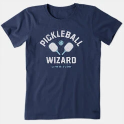 Life Is Good Pickleball Wizard Tee Women's -Wilson Tennis Club Shop 700629 819 1