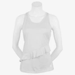 Fila Ruffles & Stripes Ruffle Racerback Tank Women's 10 Fila Ruffles & Stripes Ruffle Racerback Tank Women's -Wilson Tennis Club Shop 757418 100 1