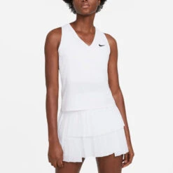 Nike Victory V-Neck Tank Spring 2021 Women's -Wilson Tennis Club Shop 757963 100 1