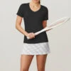 Fila Essentials Short Sleeve V-Neck Women's -Wilson Tennis Club Shop 758052 001 1