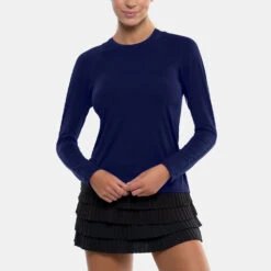 Lucky In Love LUV Protection Breeze L/S Crew Women's 12 Lucky In Love LUV Protection Breeze L/S Crew Women's -Wilson Tennis Club Shop 758076 401 1