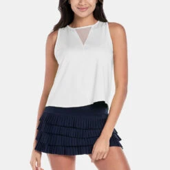Lucky In Love Pleats Please Tank Women's -Wilson Tennis Club Shop 758275 110 1
