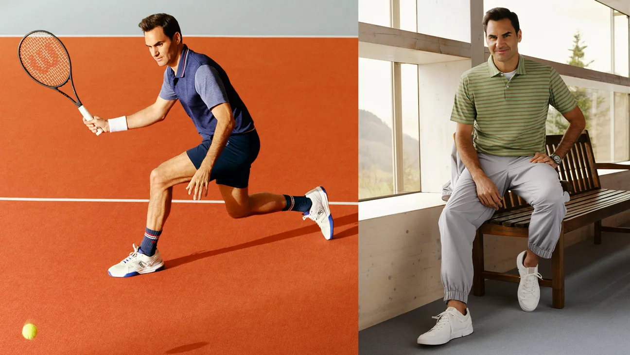 Wilson Tennis Club Shop -Wilson Tennis Club Shop Roger Federer x JW Anderson Uniqlo SS24 Collection SPLIT PUBLICITY MAIN 2024
